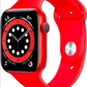 Series 6
Red aluminum case 
Red sport band 44mm
